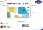 2020 Caravelair Antares Style 410 caravan indeling