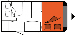 2020 Hobby OnTour 390 SF nachtindeling