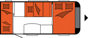 2020 Hobby OnTour 470 KMF nachtindeling