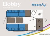 Hobby Beachy 360 model 2021 plattegrond