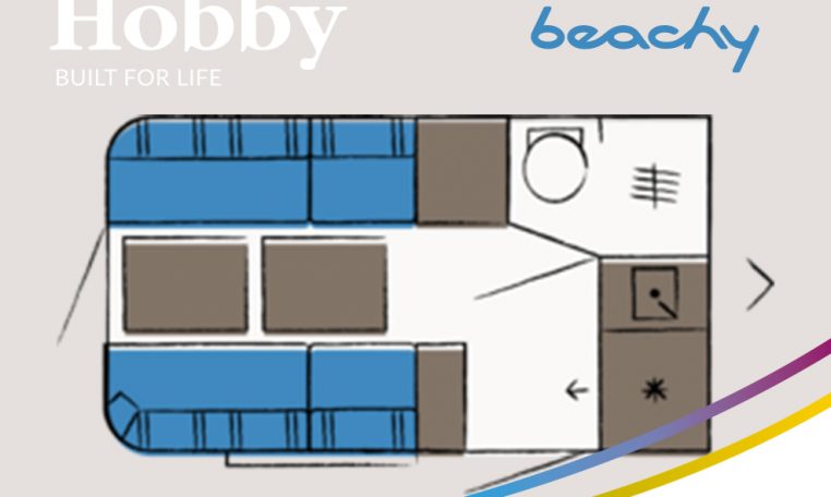 Hobby Beachy 360 model 2021 plattegrond