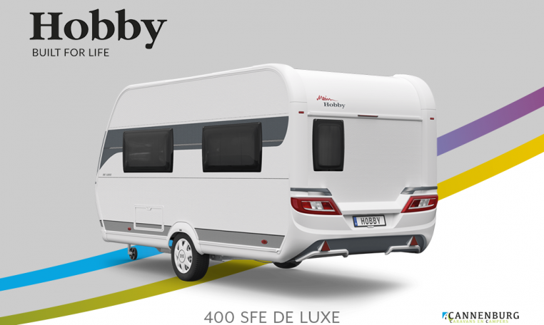 Hobby De Luxe 400 SFe model 2022 Cannenburg Back