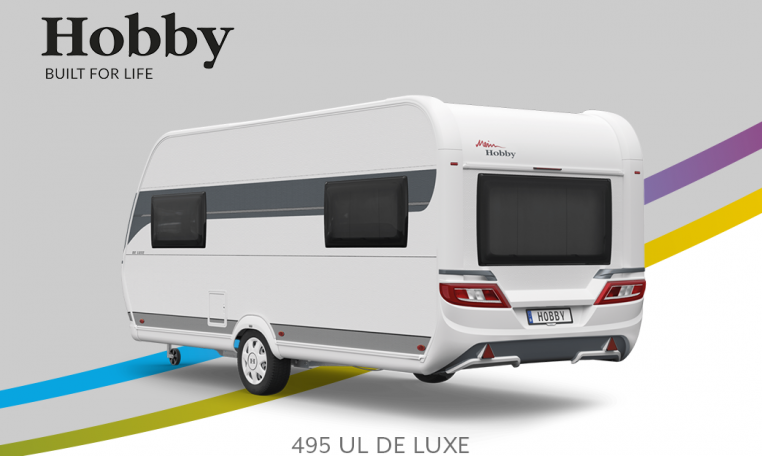 Hobby De Luxe 495 UL model 2022 Cannenburg Back