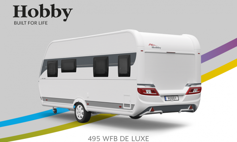 Hobby De Luxe 495 WFB model 2022 Cannenburg Back