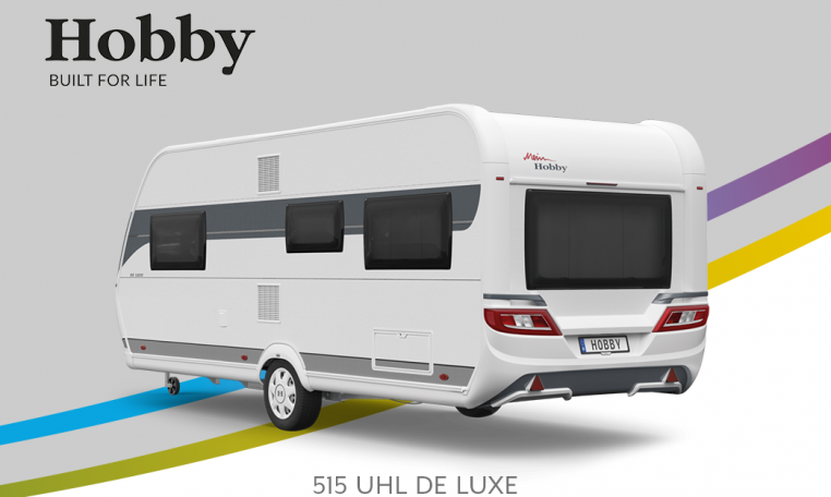 Hobby De Luxe 515 UHL model 2022 Cannenburg back Buitenkant