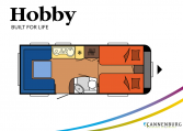 Hobby Excellent 540 UL model 2022 Cannenburg Plattegrond