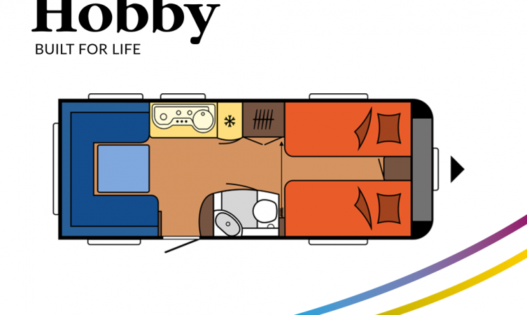 Hobby Excellent 540 UL model 2022 Cannenburg Plattegrond