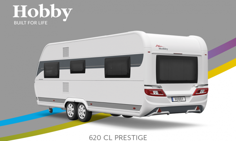 Hobby Prestige 620 CL model 2022 Cannenburg Back buitenkant