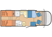 plattegrond Hobby Optima De Luxe T70 GE