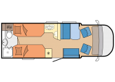 plattegrond Hobby Optima T70 E