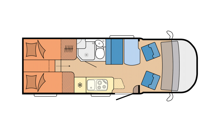 V65 GE Optima Ontour Edition plattegrond