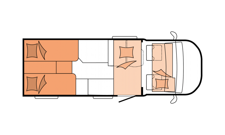 V65 GE Optima Ontour Edition plattegrond nacht