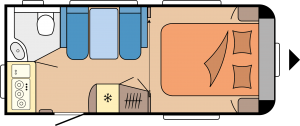 Layout 2023 Hobby De Luxe 460 SFf Dagweergave