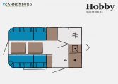 Hobby Beachy 360 model 2023 Layout Dagweergave