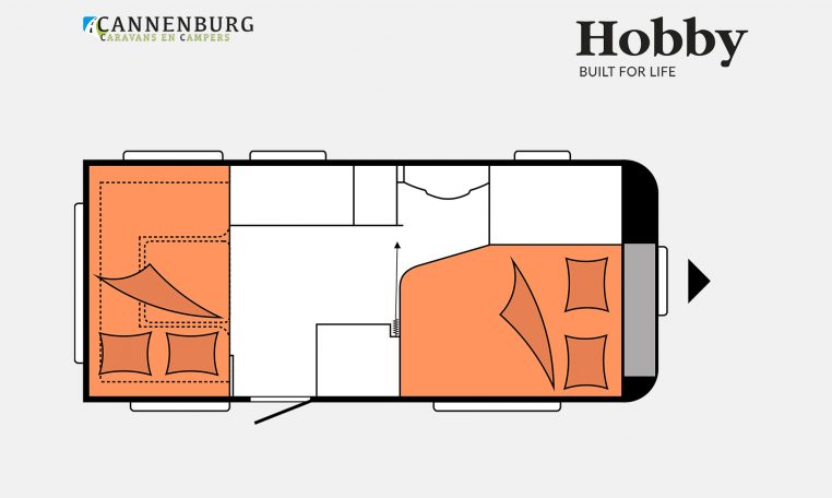 Hobby Excellent Edition 460 UFe model 2023 Layout Nachtweergave