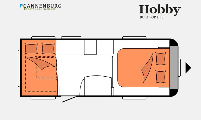 Hobby Excellent Edition 540 UFf model 2023 Layout Nachtweergave