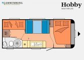 Hobby Excellent Edition 545 KMF model 2023 Layout Dagweergave