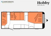 Hobby Excellent Edition 560 KMFe model 2023 Layout Nachtweergave