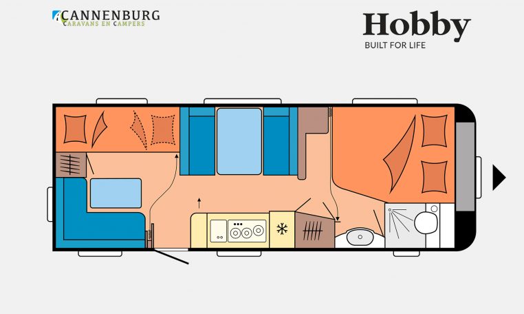 Hobby Excellent Edition 650 KMFe model 2023 Layout Dagweergave