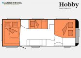 Hobby Excellent Edition 650 UMFe model 2023 Layout Nachtweergave