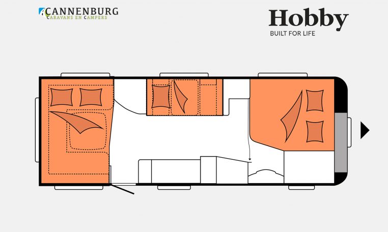 Hobby Excellent Edition 650 UMFe model 2023 Layout Nachtweergave