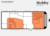 Hobby Excellent 540 WFU model 2023 Layout Nachtweergave