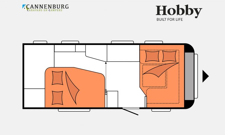 Hobby Excellent 540 WFU model 2023 Layout Nachtweergave