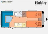 Hobby Maxia 495 UL model 2023 Layout Dagweergave