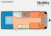 Hobby Maxia 585 UL model 2023 Layout Dagweergave