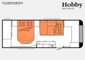 Hobby Maxia 660 WQM model 2023 Layout Nachtweergave