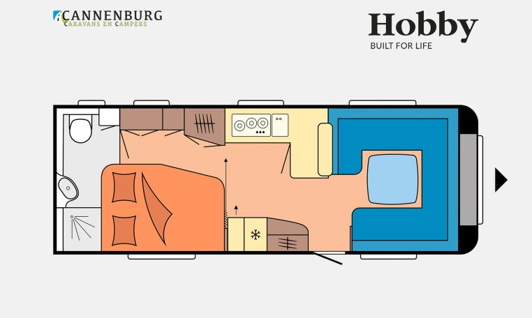 Hobby Prestige 660 WFC model 2023 Layout Dagweergave