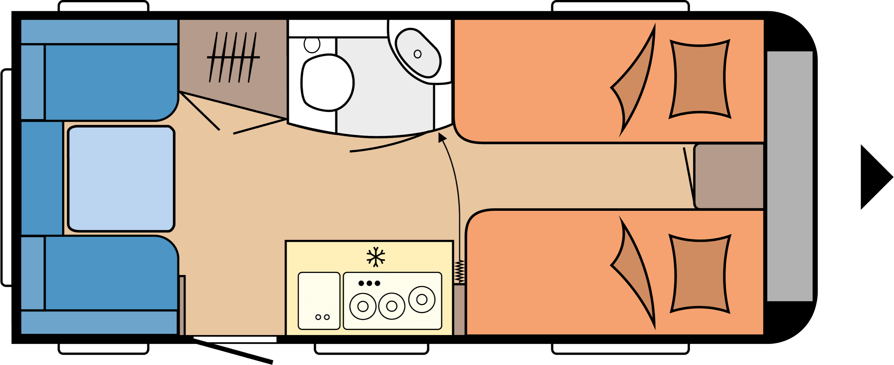 Layout OnTour 460 DL Dag