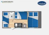 Caravelair Alba Style 466 Family model 2023 Layout Nachtweergave