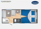 Caravelair Alba Style 472 model 2023 Layout Dagweergave