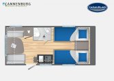 Caravelair Antares Titanium 450 model 2023 Layout Dagweergave