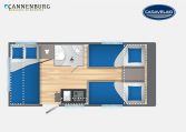 Caravelair Antares Titanium 450 model 2023 Layout Nachtweergave