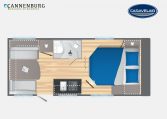 Caravelair Antares Titanium 470 model 2023 Layout Dagweergave