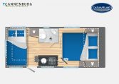 Caravelair Artica 490 model 2023 Layout Nachtweergave