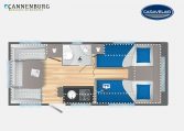 Caravelair Artica 492 model 2023 Layout Dagweergave