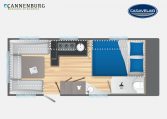 Caravelair Artica 520 model 2023 Layout Dagweergave