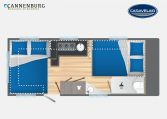 Caravelair Artica 520 model 2023 Layout Nachtweergave