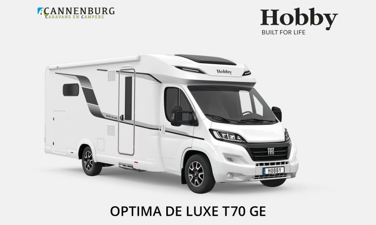 Hobby Optima De Luxe T70 GE model 2023 Front Wit