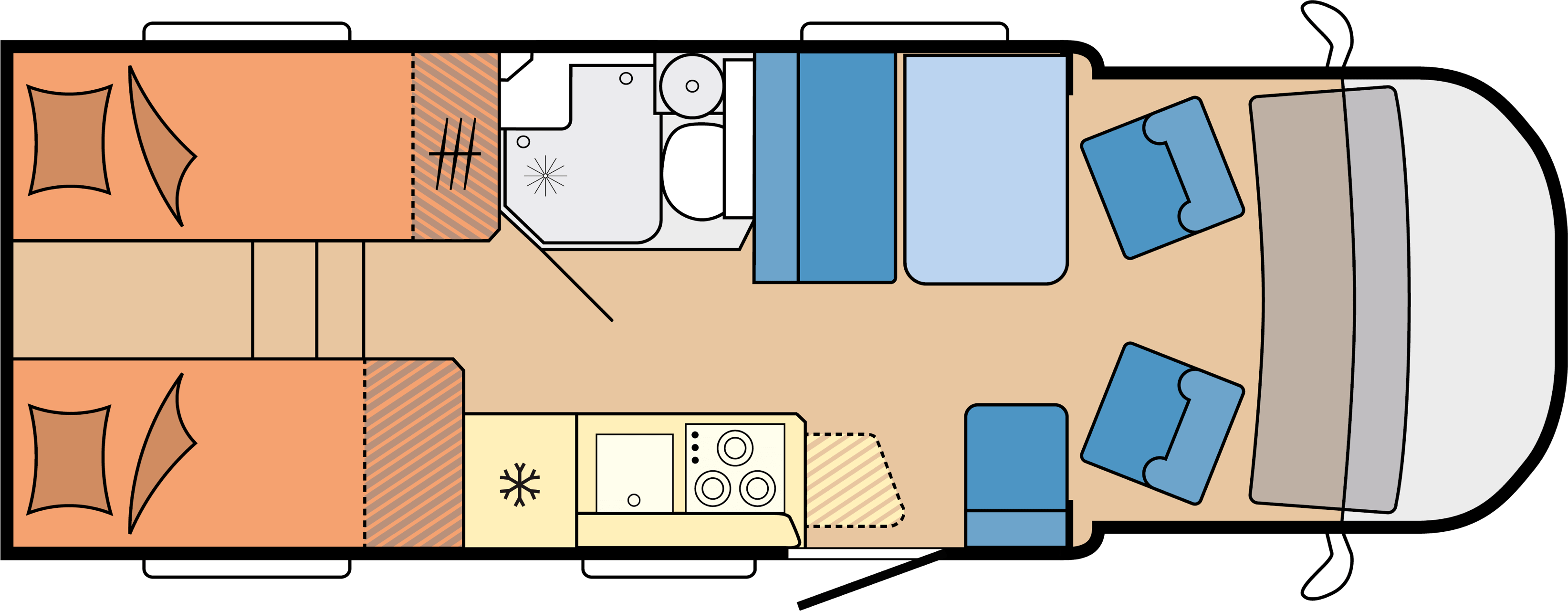 Layout 2023 Hobby Optima De Luxe T65 GE Dagweergave