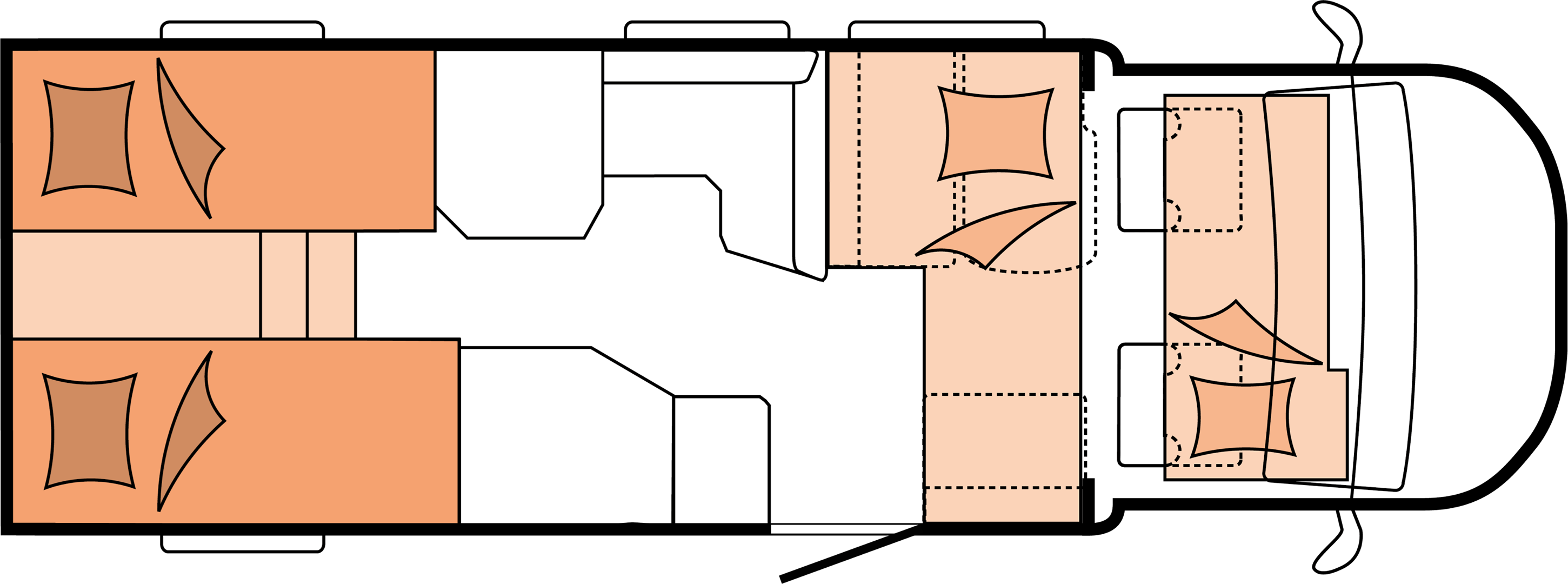 Layout 2023 Hobby Optima De Luxe T70 GE Nachtweergave