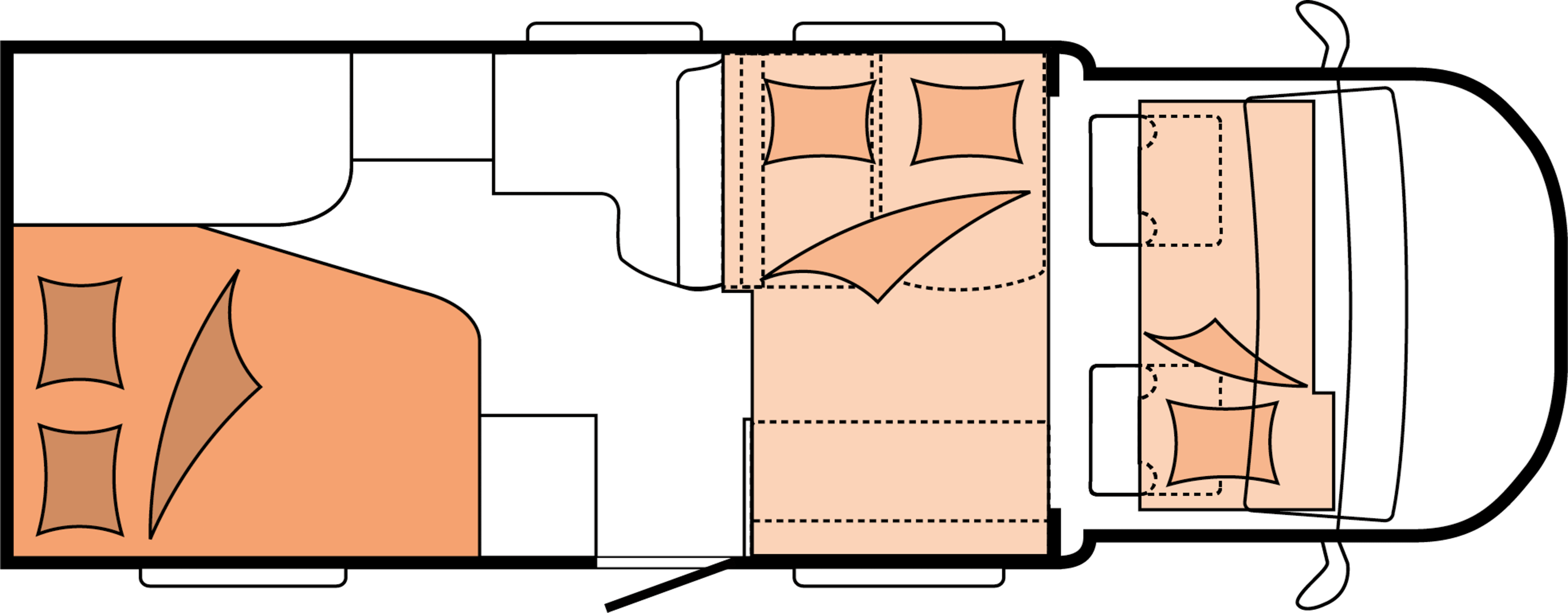 Layout 2023 Hobby Optima OnTour T65 FL Nachtweergave