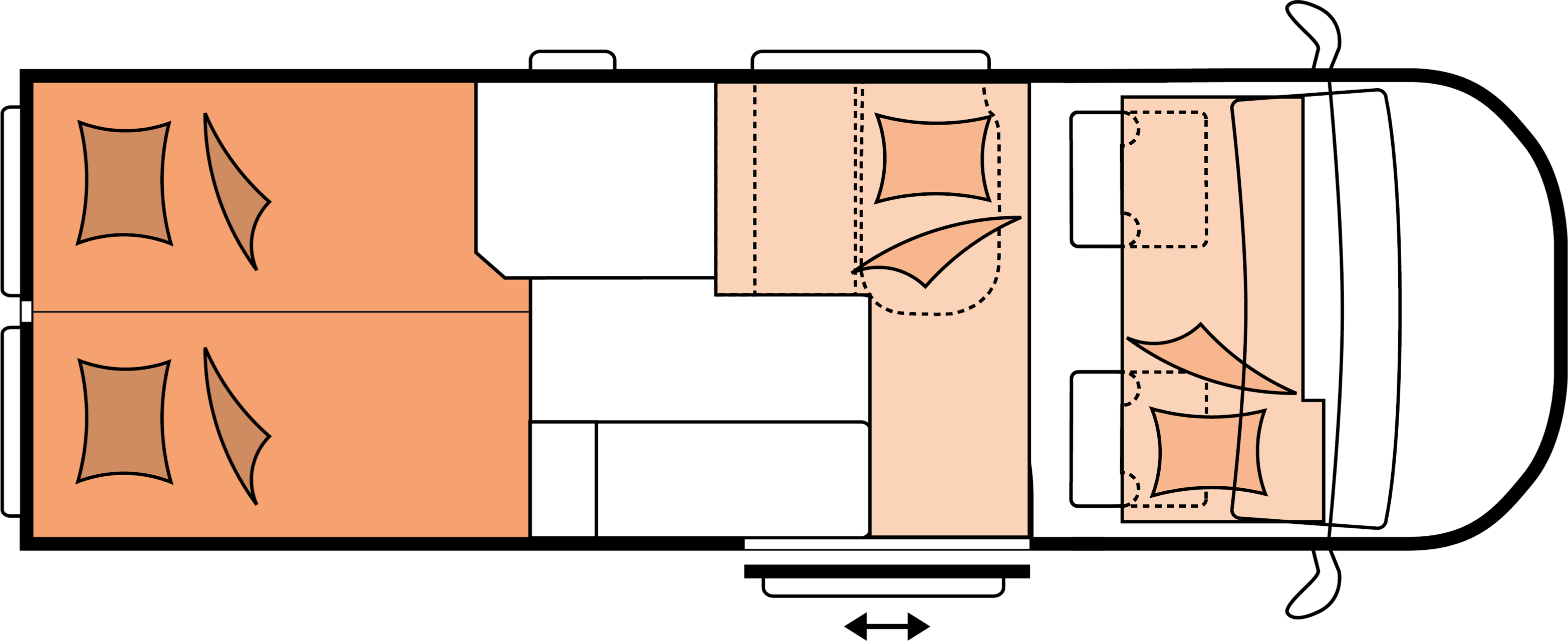 Layout 2023 Hobby Vantana OnTour Edition K65 ET Nachtweergave