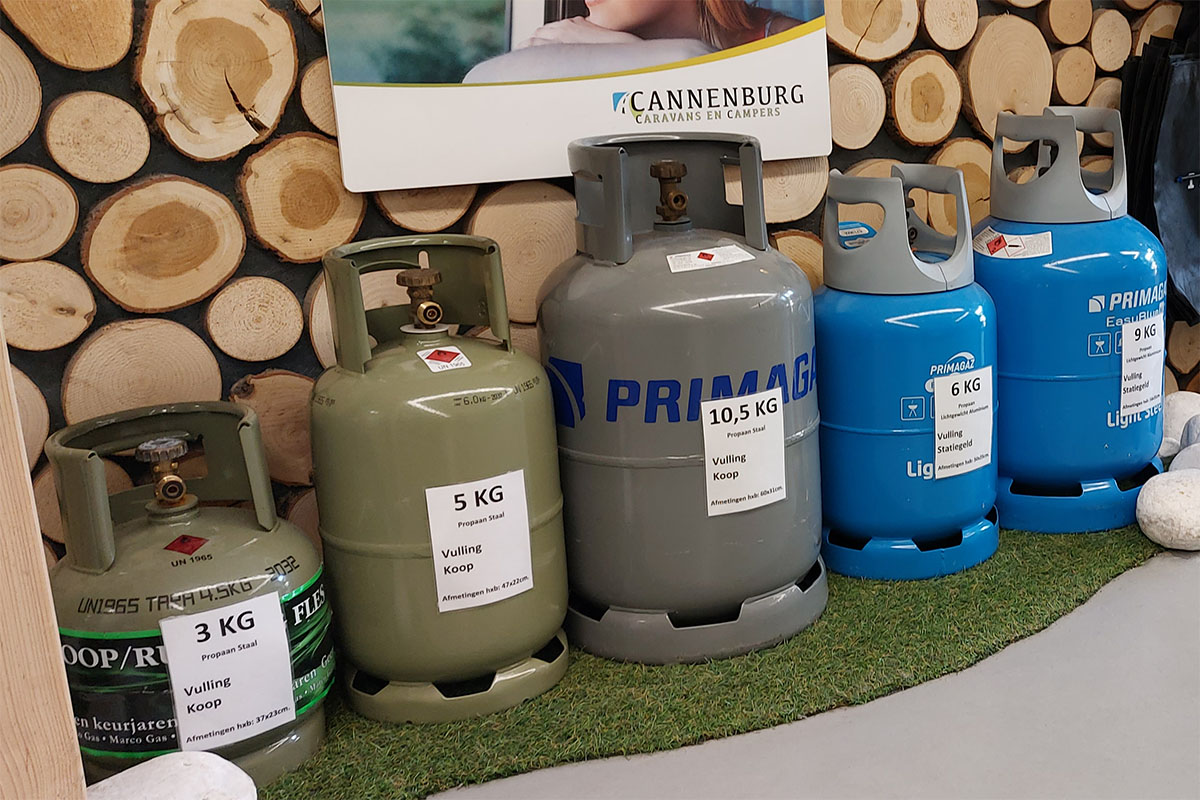 Cannenburg Kampeerwinkel Gasflessen