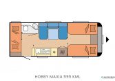 Hobby MAXIA 595 MKL model 2023 interieur