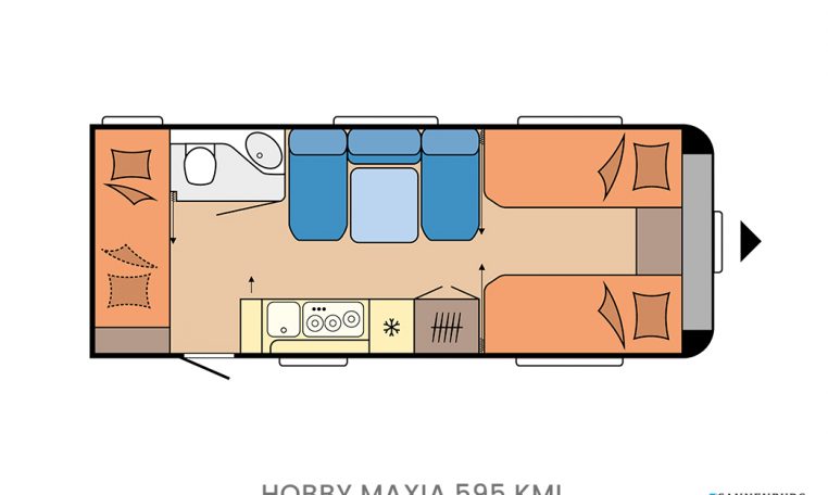 Hobby MAXIA 595 MKL model 2023 interieur