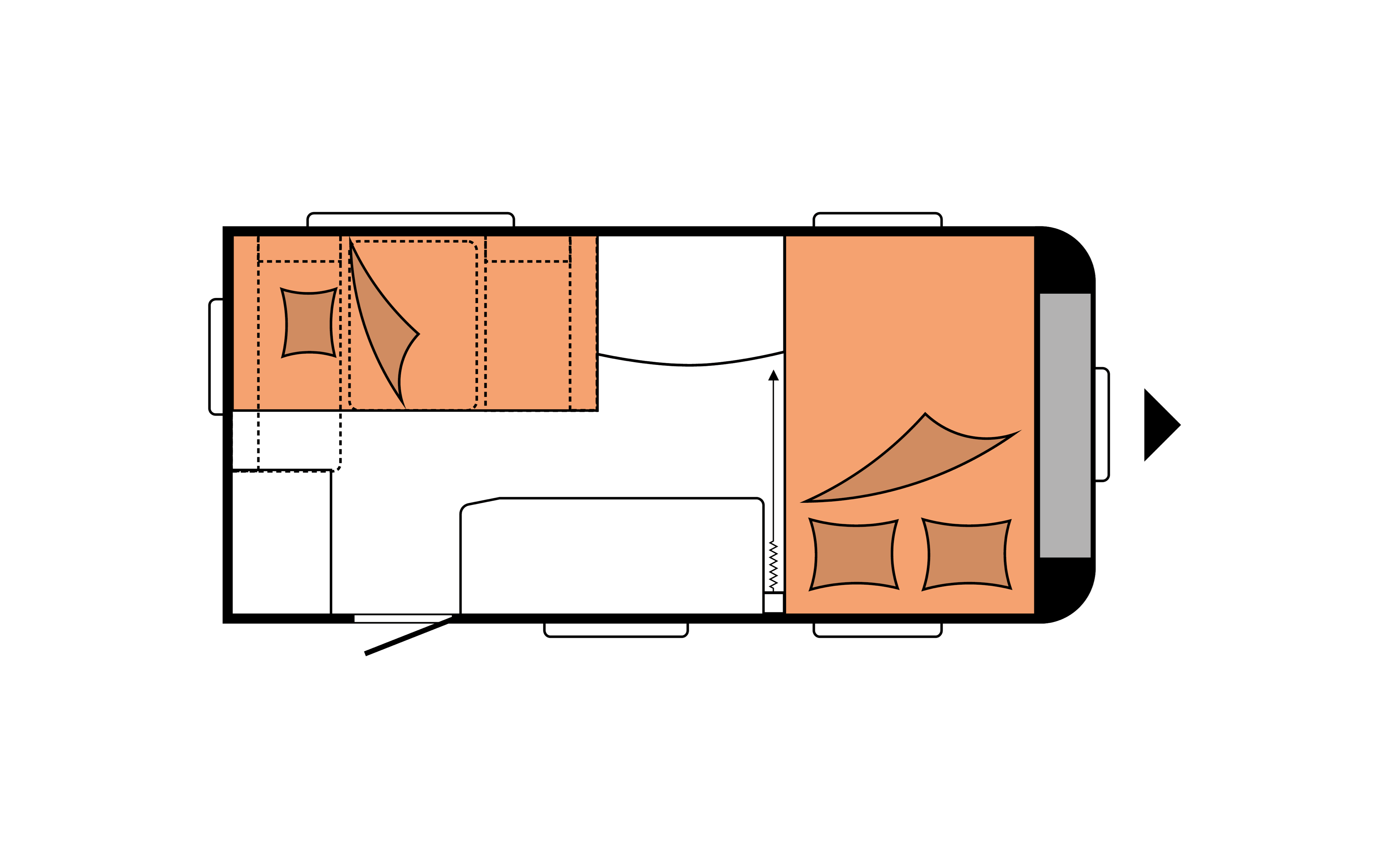 Layout 2023 Hobby De Luxe 440 SF Nachtweergave